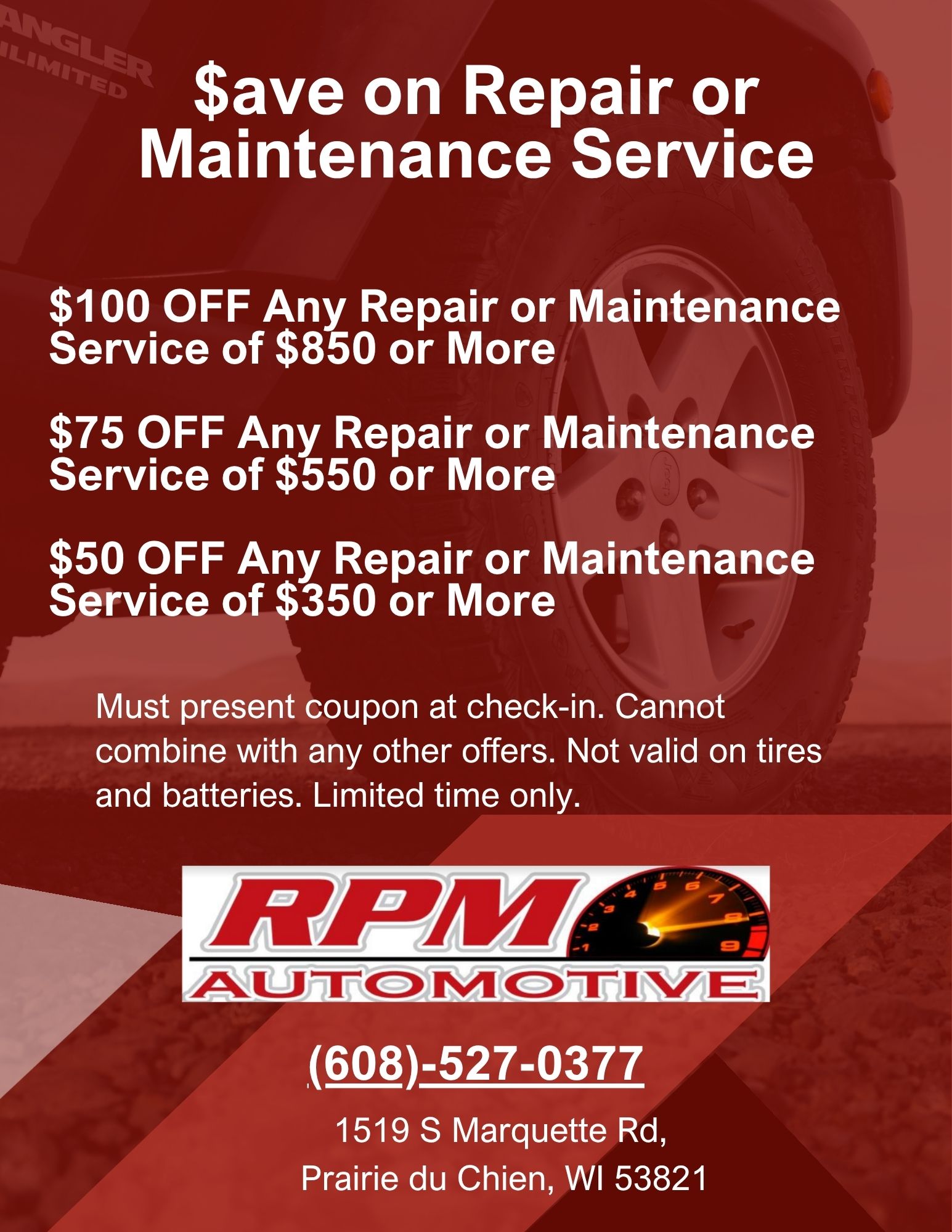 Car Repair Coupons<br />
